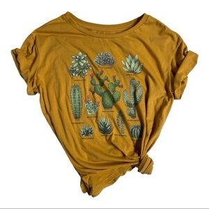 Fifth Sun Mustard Cactus Graphic Tee